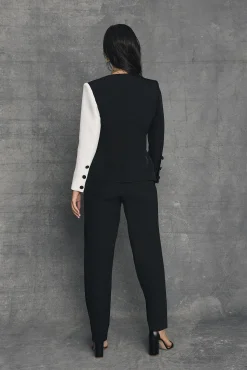 Miphai Blazer Gales Blanca y Negra