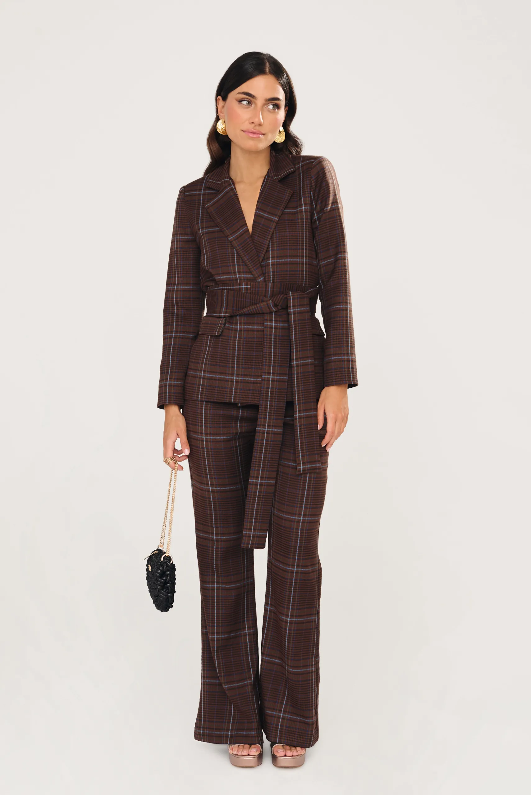 Miphai Blazer Oxford Marron