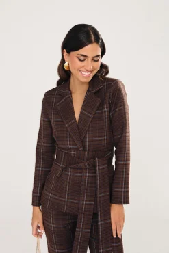 Miphai Blazer Oxford Marron