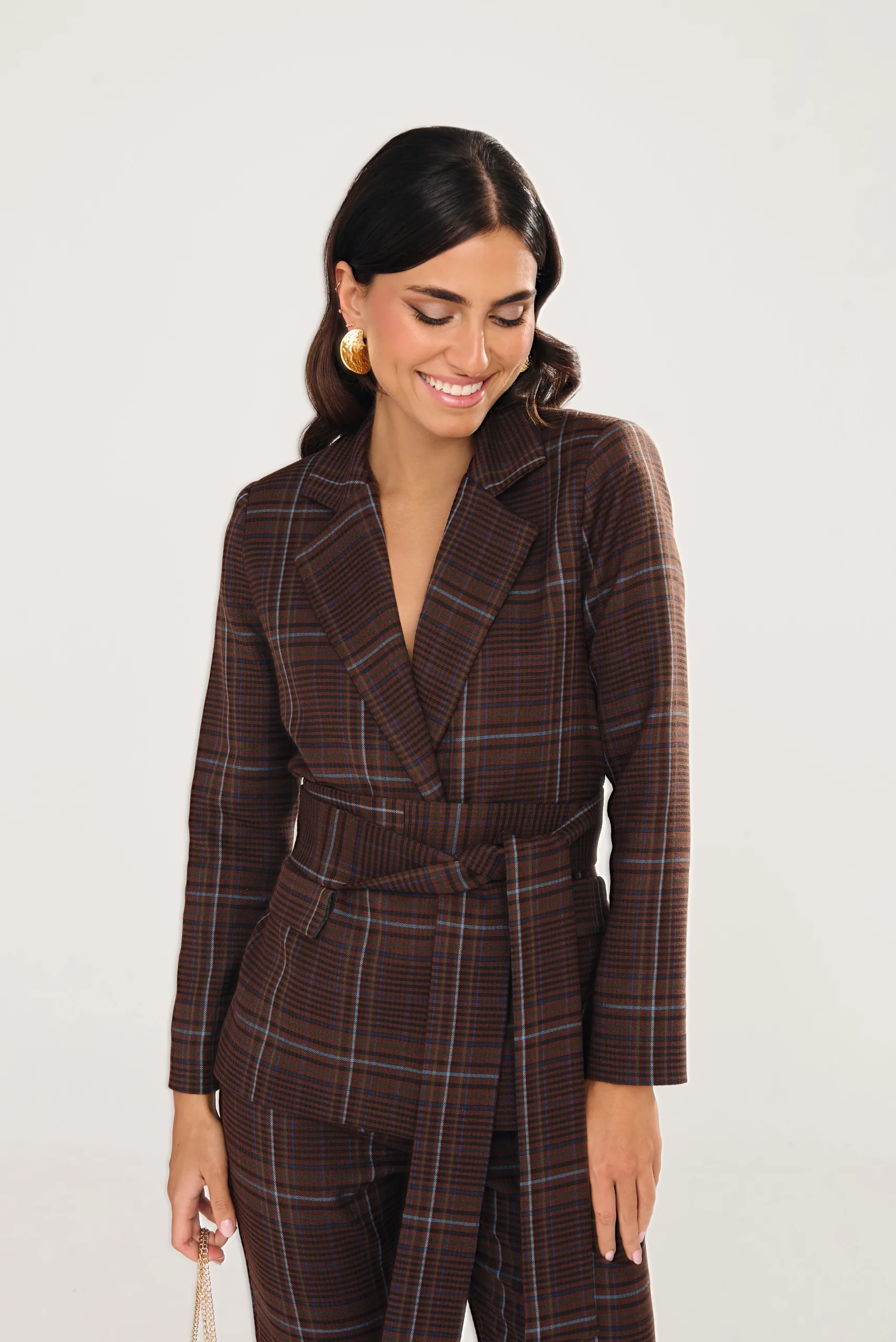 Miphai Blazer Oxford Marron