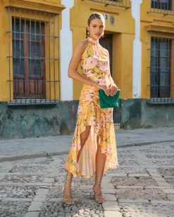 Miphai Blusa Elsa Estampado Floral Amarillo