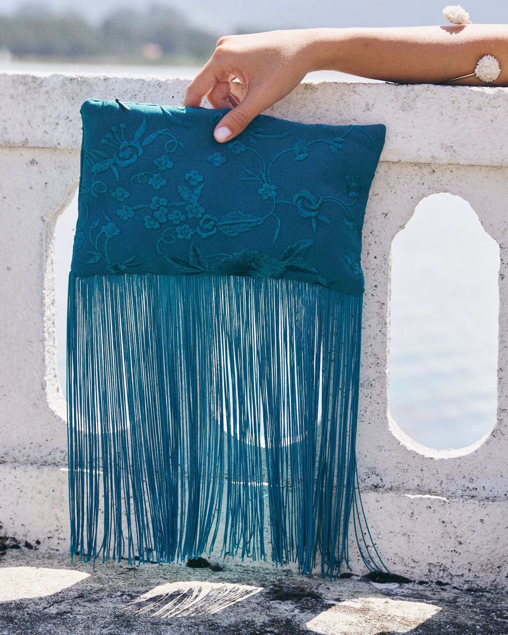 Miphai Bolso Clutch Xulia Turquesa