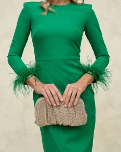 Miphai Bolso Metalizado Dorado