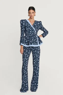 Miphai Chaqueta Bristol Estampada Floral Marino