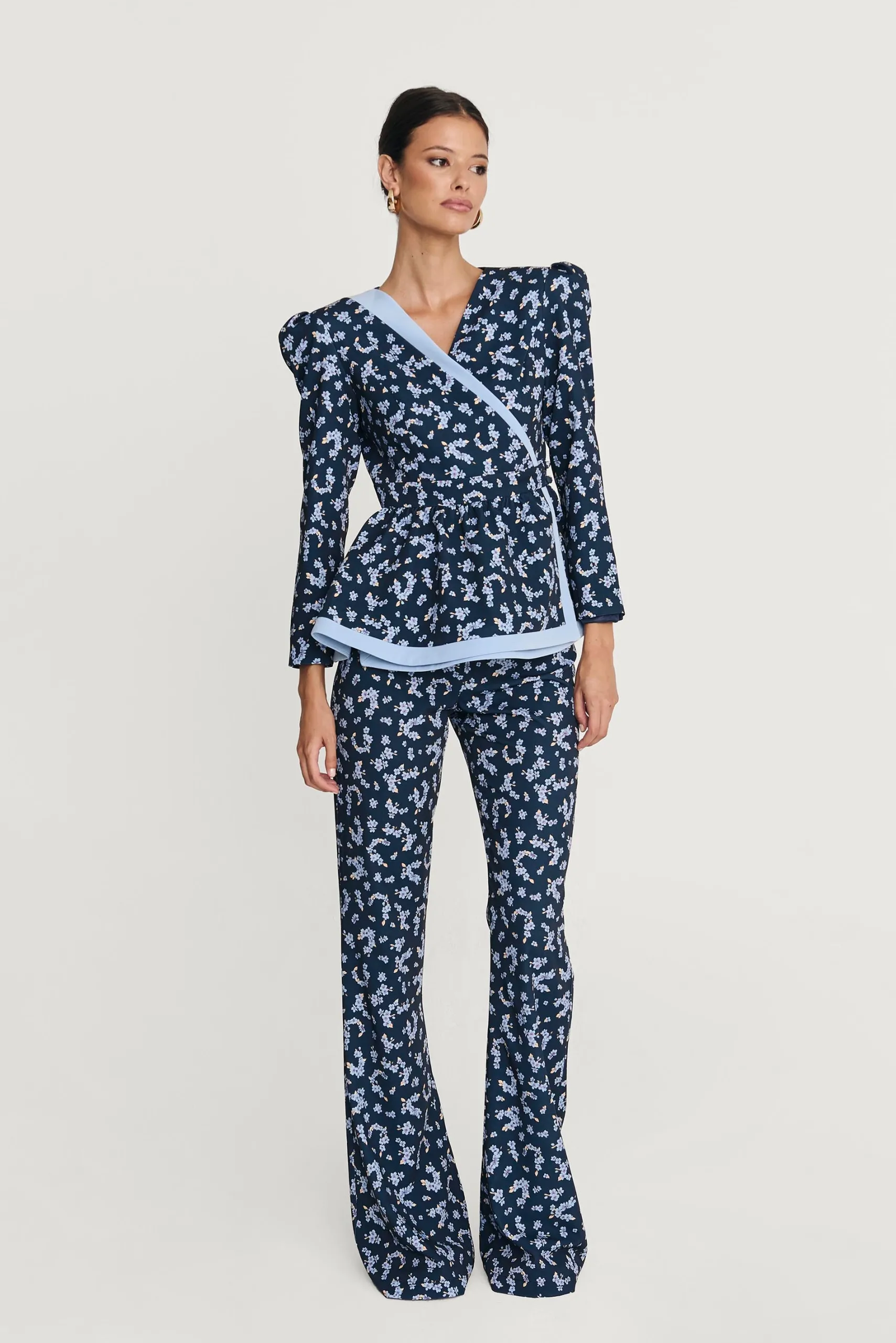 Miphai Chaqueta Bristol Estampada Floral Marino