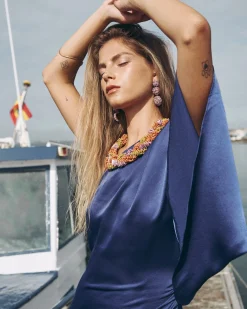 Miphai Collar Bigaro Morado Corto