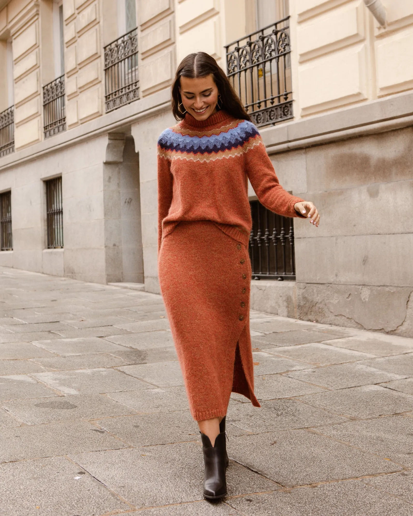 Miphai Falda punto Annecy naranja