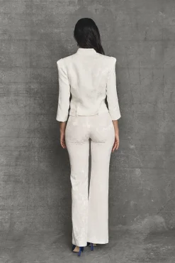 Miphai Pantalón Bootcut Chelsea Blanco