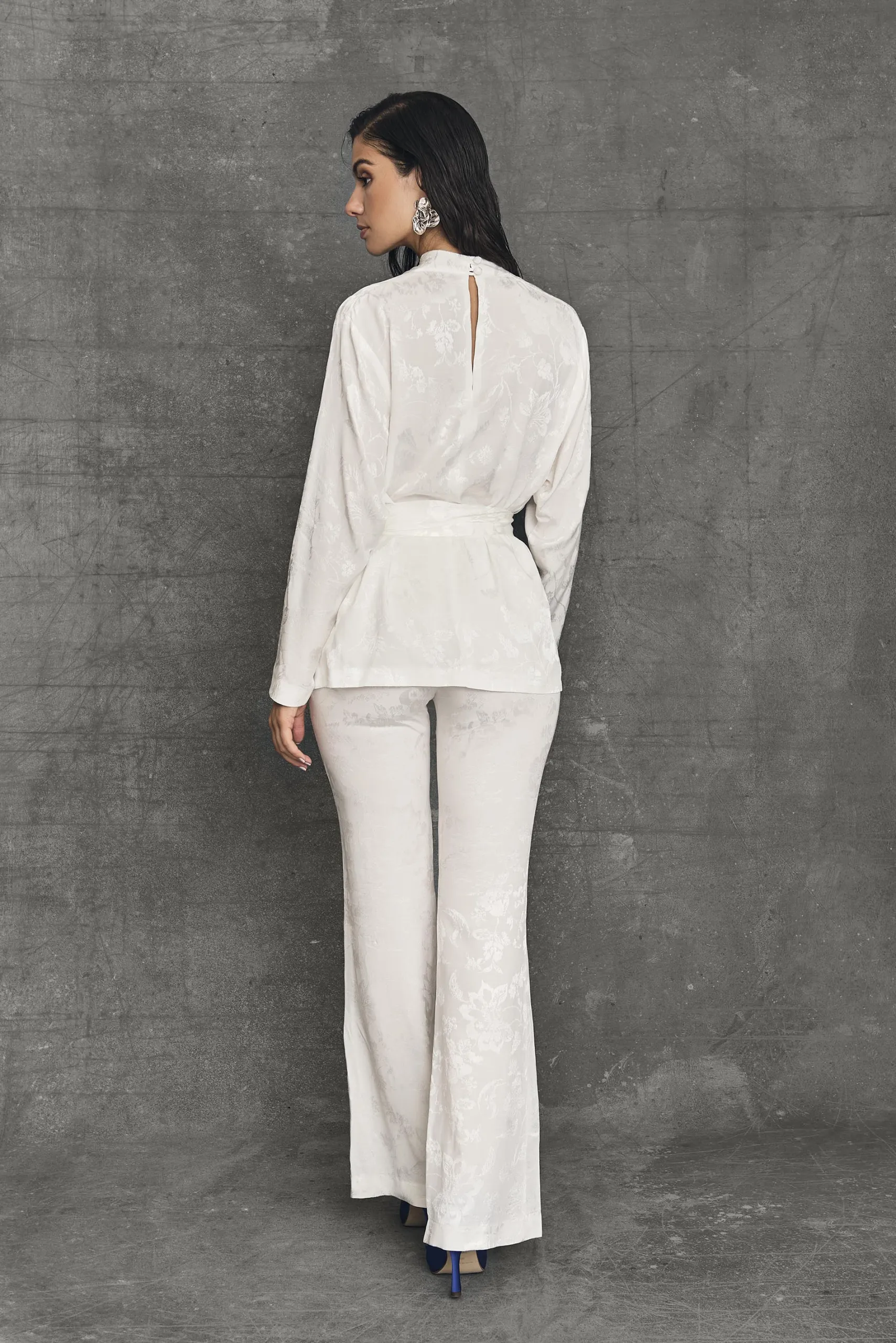 Miphai Pantalón Bootcut Chelsea Blanco