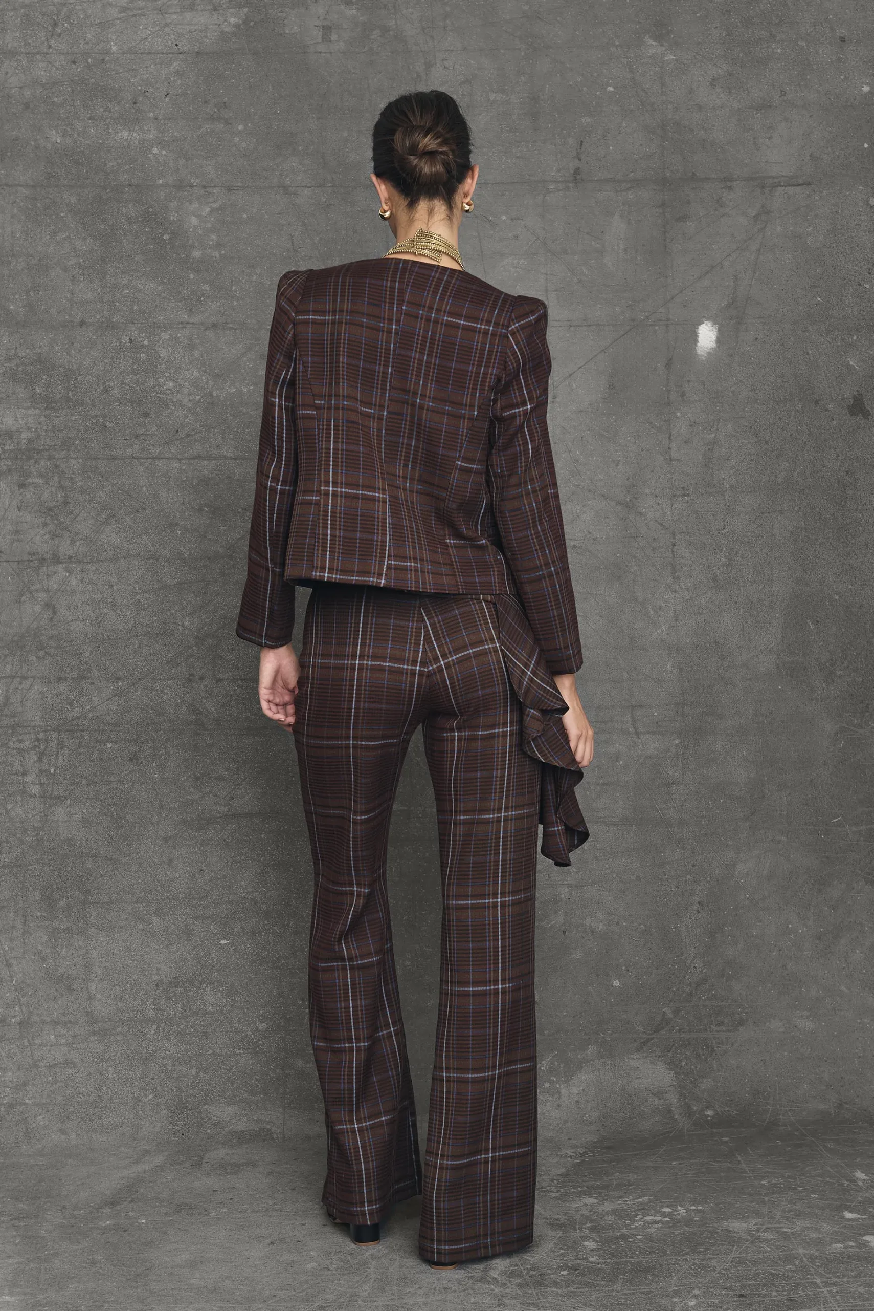 Miphai Pantalón Oxford Marrón