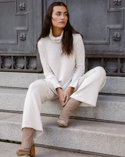 Miphai Pantalón punto Verona beige