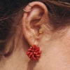 Miphai Pendientes Cíes Flor Rojo