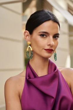 Miphai Pendientes Cleo Verde
