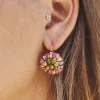 Miphai Pendientes Fisterra Flor Multicolor