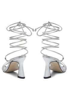 Miphai Sandalias Cairo de piel Plata