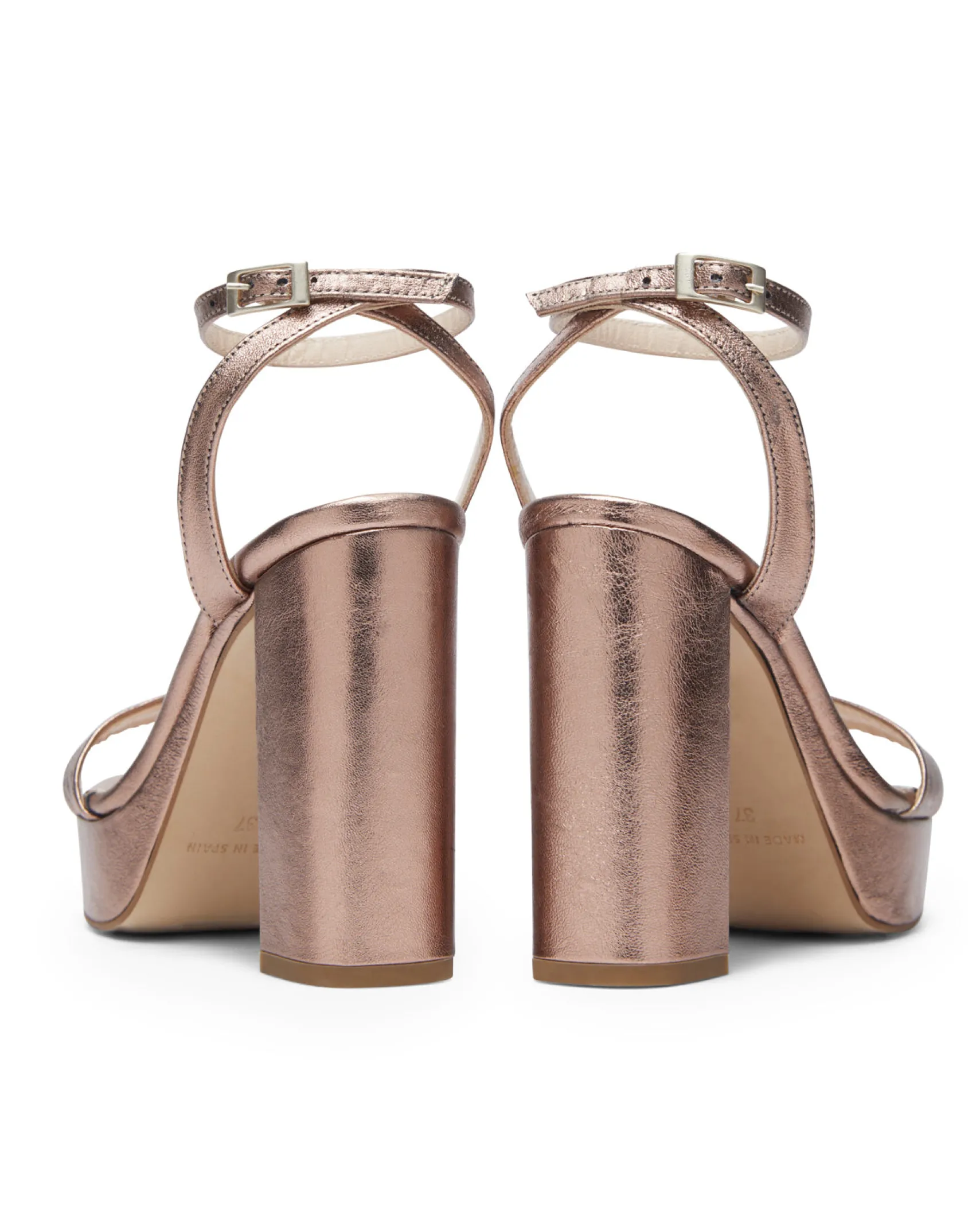 Miphai Sandalias Zahara de piel Bronce