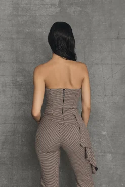 Miphai Top Oxford Vichy Burdeos