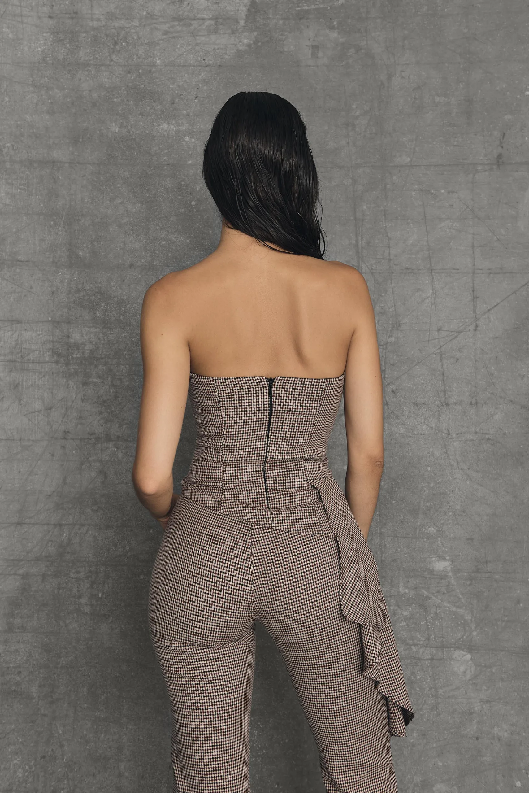 Miphai Top Oxford Vichy Burdeos
