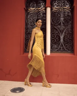 Miphai Vestido Kenia Dorado
