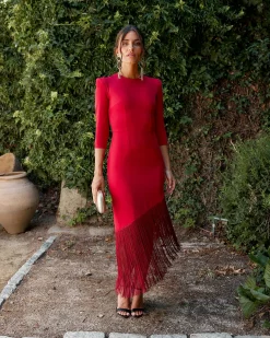 Miphai Vestido Antonia Rojo