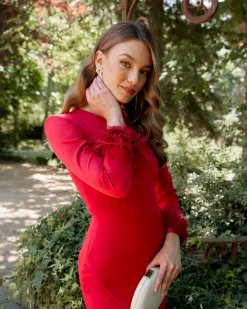 Miphai Vestido Carmen Rojo