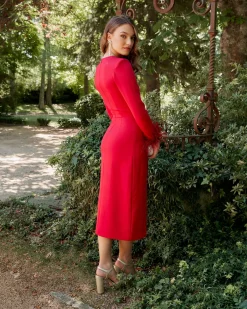 Miphai Vestido Carmen Rojo