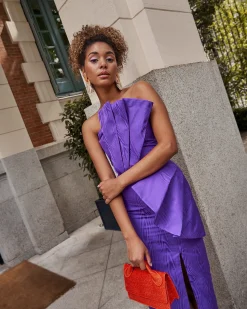 Miphai Vestido Concha Morado