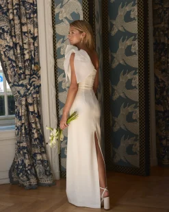 Miphai Vestido de Novia Largo Pétalo