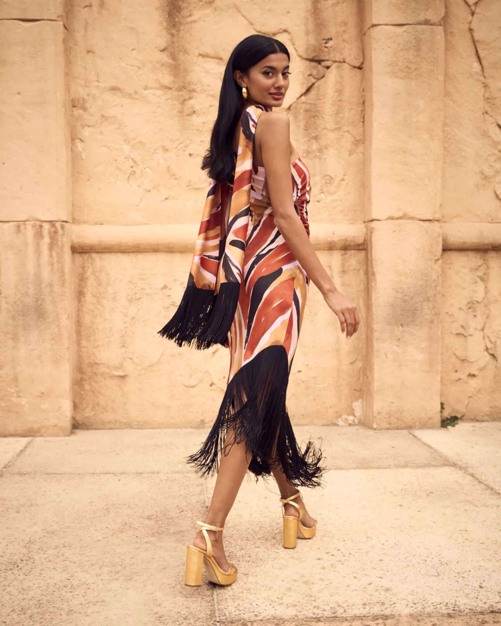 Miphai Vestido Kenia Animal Print