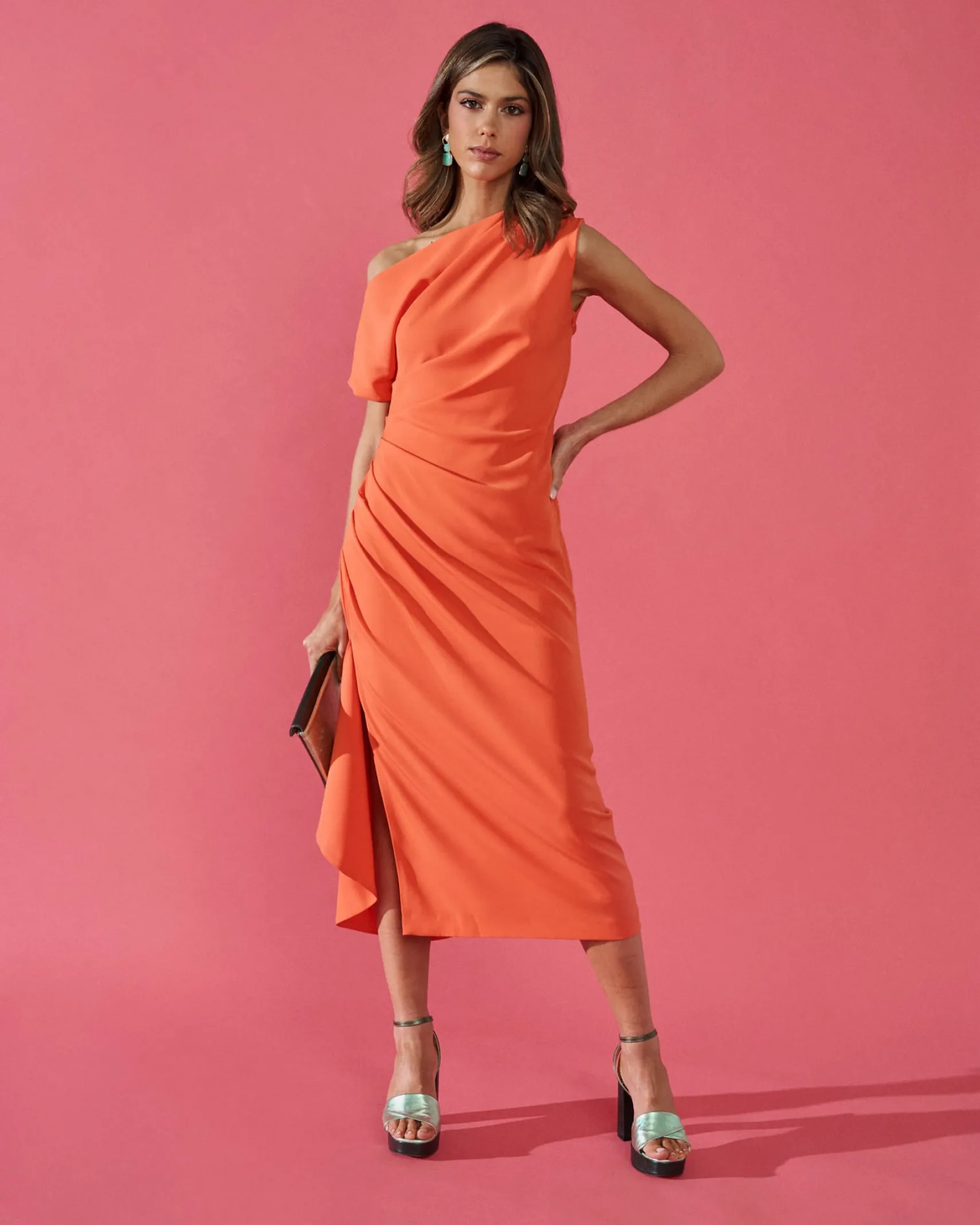 Miphai Vestido Lucia Naranja
