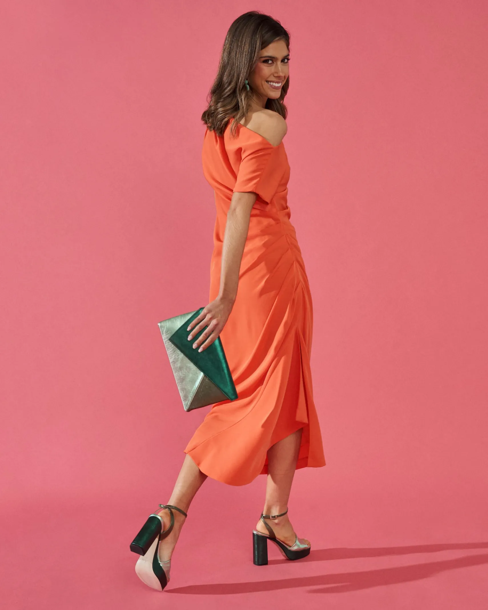 Miphai Vestido Lucia Naranja