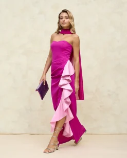 Miphai Vestido Macarena Buganvilla
