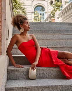 Miphai Vestido Macarena Rojo