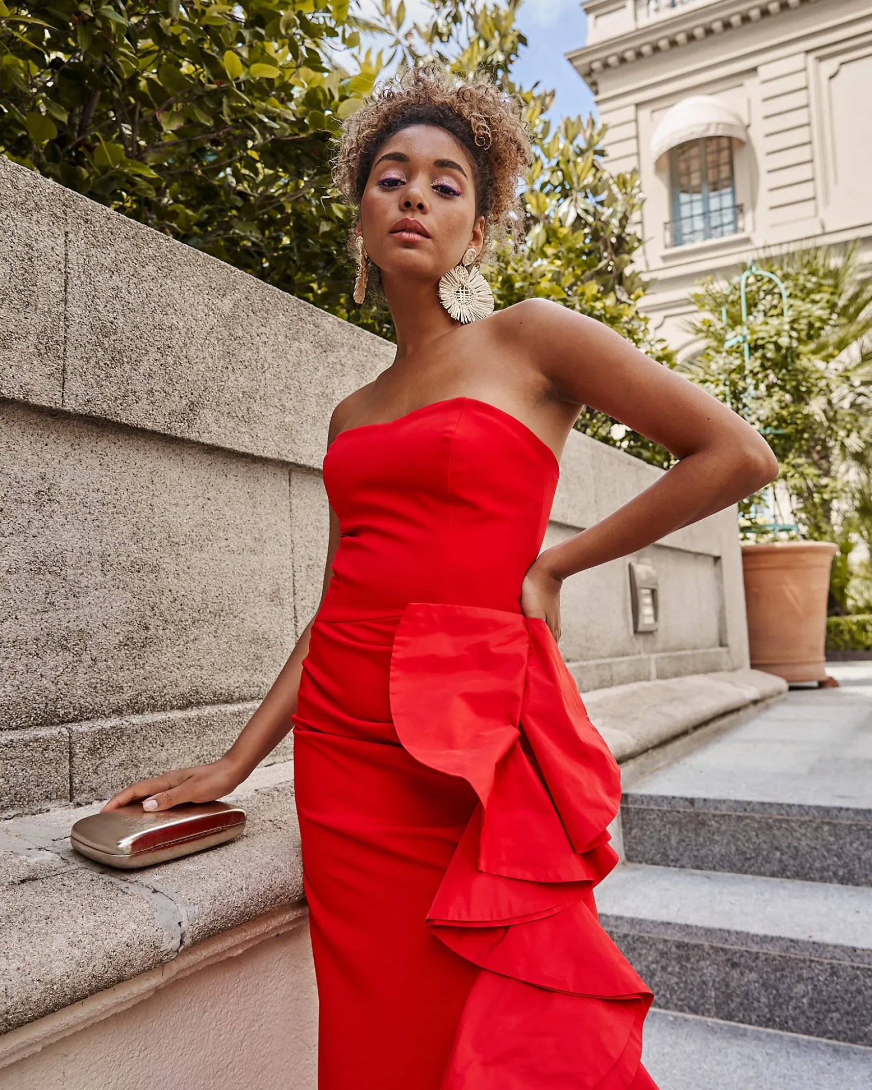 Miphai Vestido Macarena Rojo