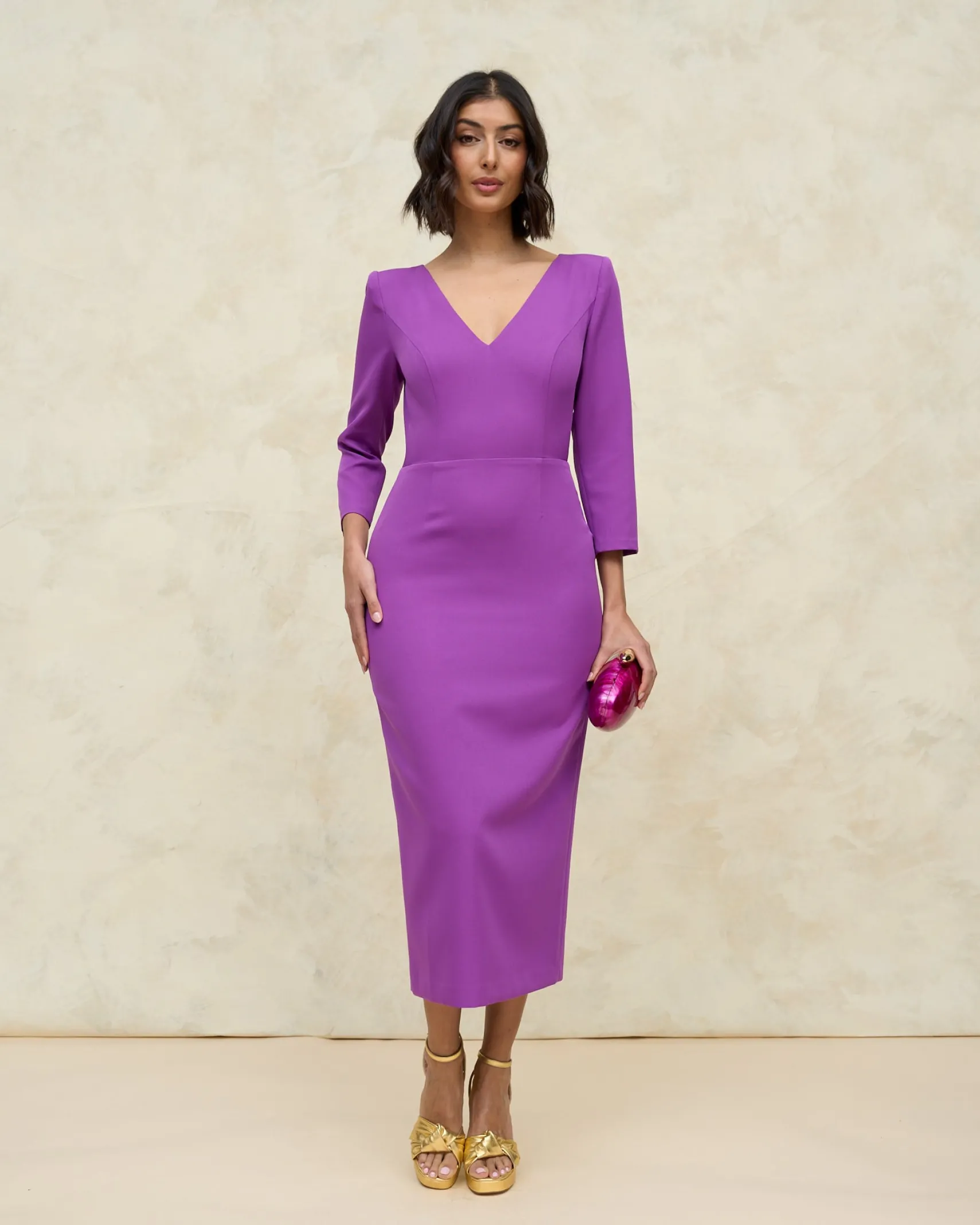 Miphai Vestido Marina Morado