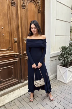 Miphai Vestido Martini Azul