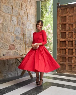 Miphai Vestido Marylin Rojo