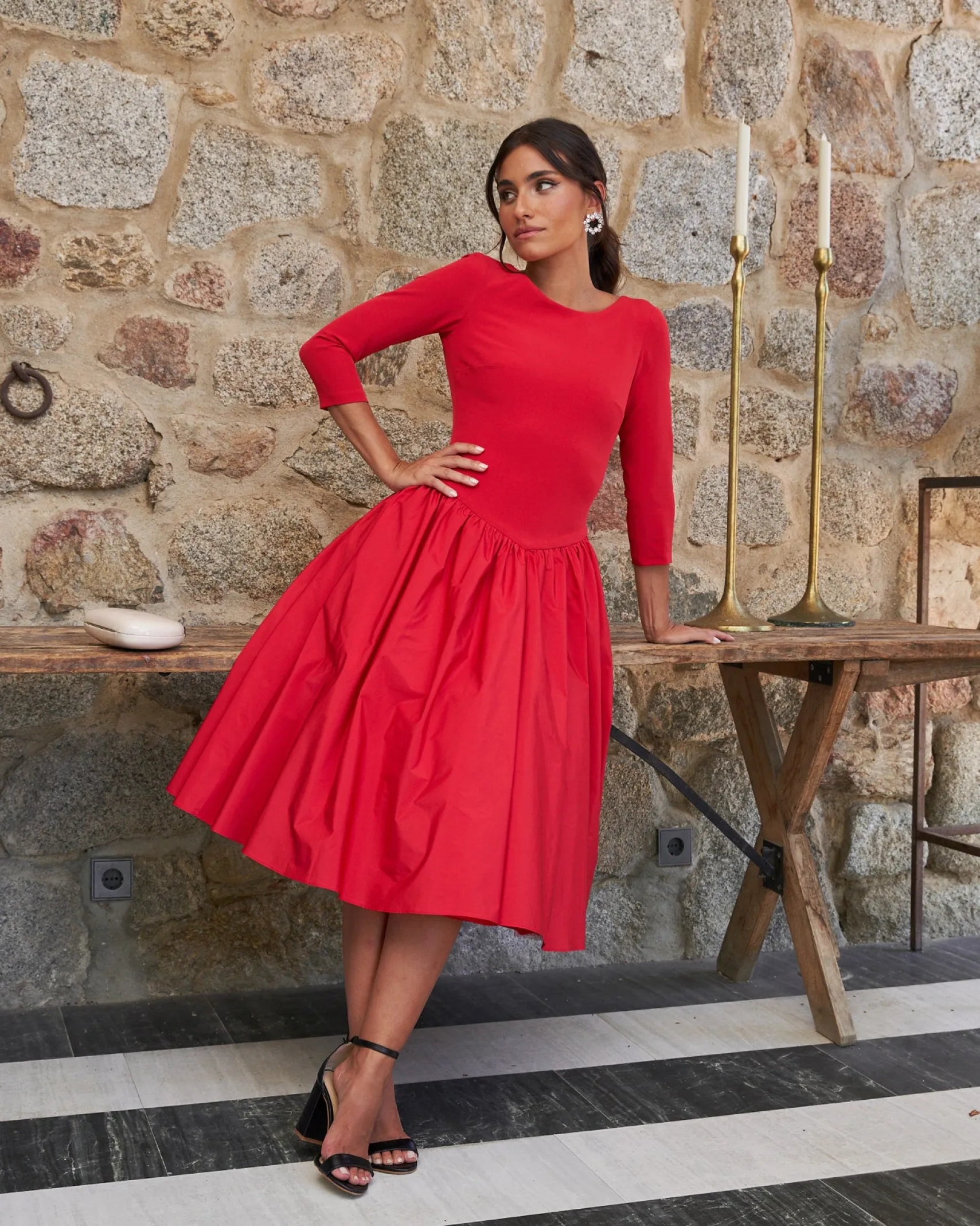 Miphai Vestido Marylin Rojo