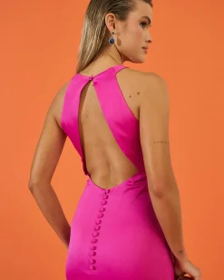 Miphai Vestido Megan Fucsia