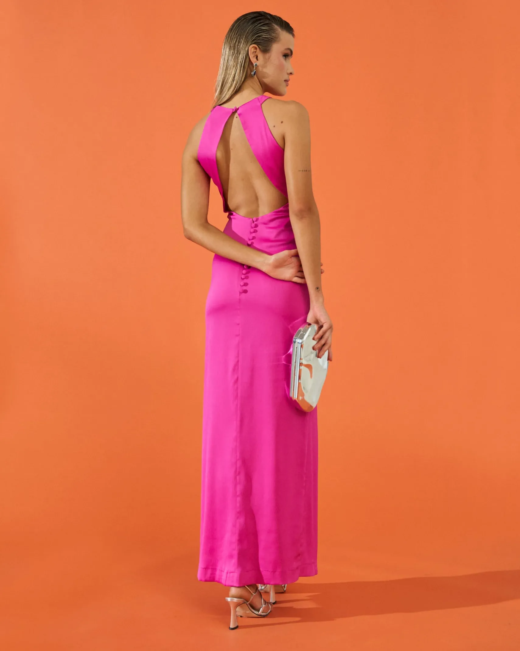Miphai Vestido Megan Fucsia