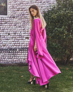 Miphai Vestido Midi Aldara Buganvilla