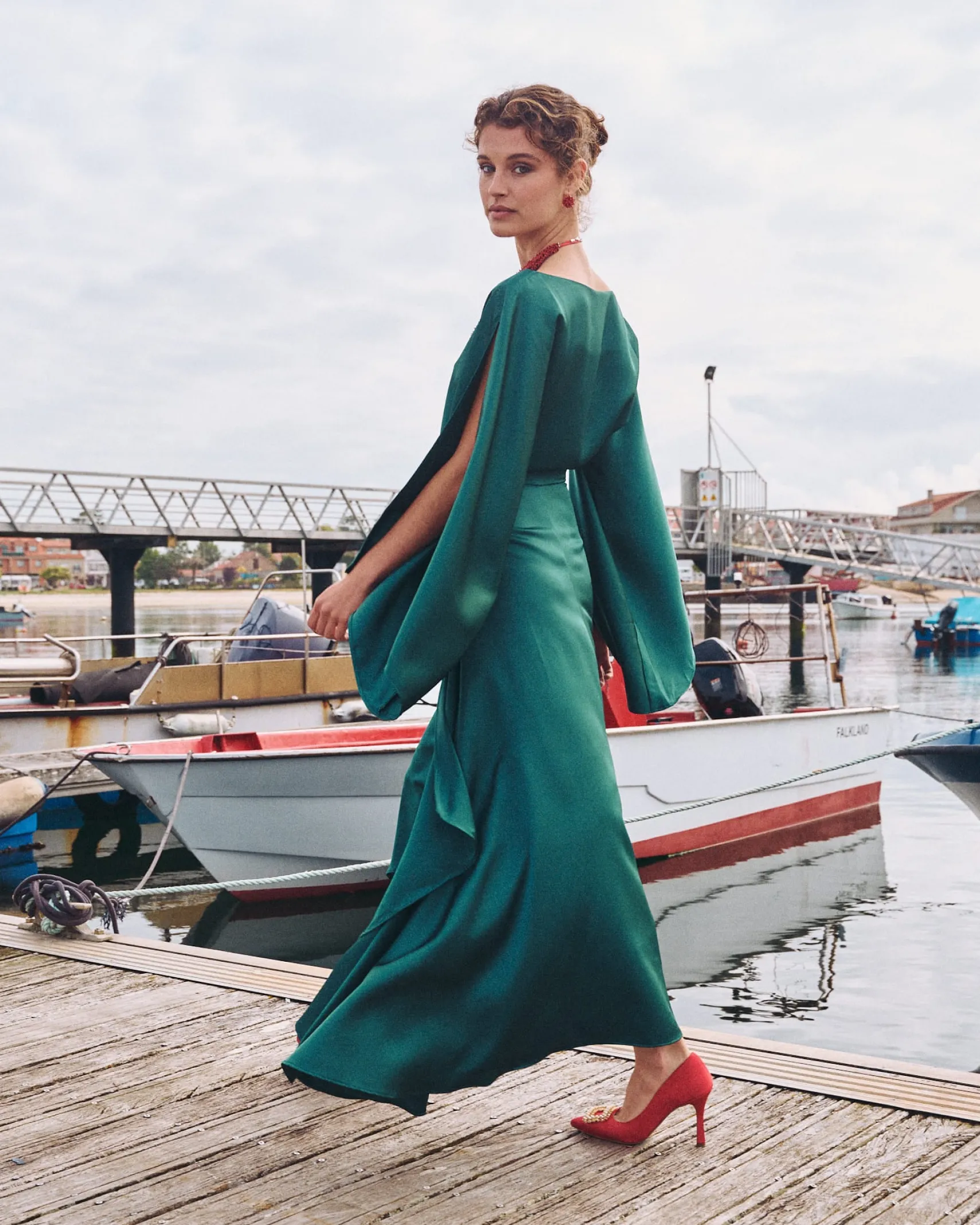 Miphai Vestido Midi Aldara Verde