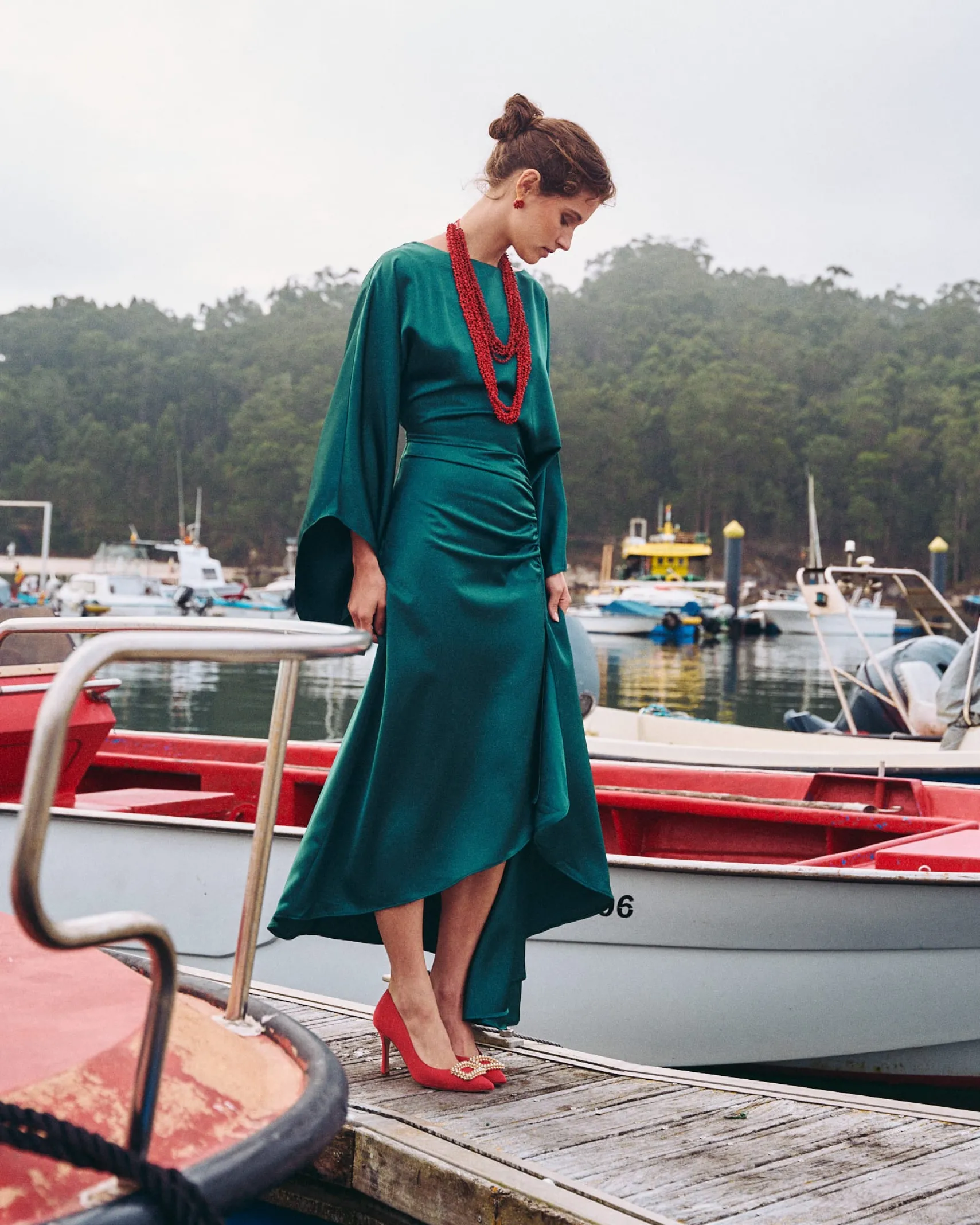 Miphai Vestido Midi Aldara Verde