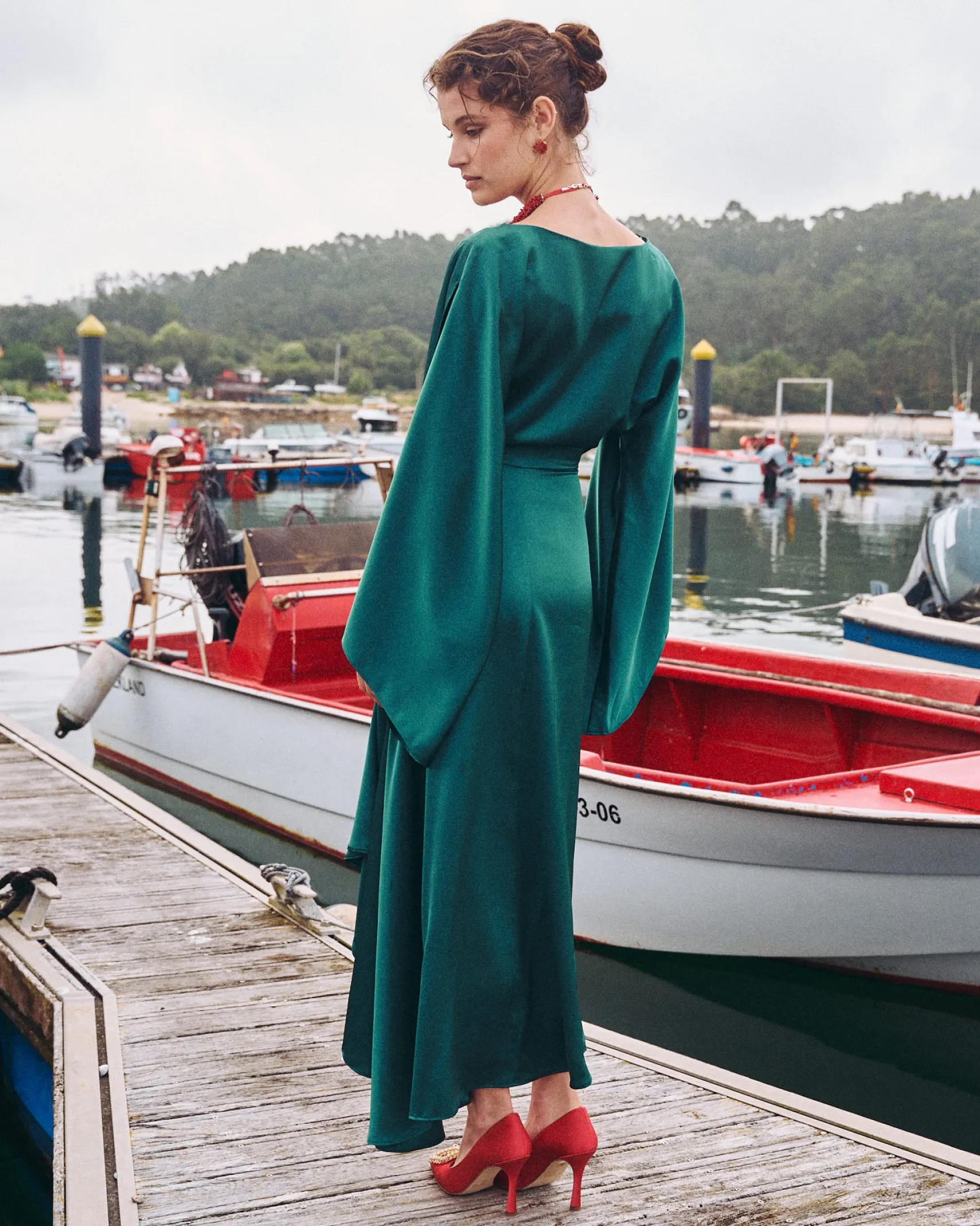 Miphai Vestido Midi Aldara Verde
