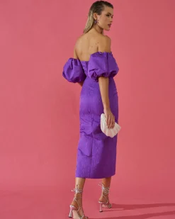 Miphai Vestido Midi Manuela Morado