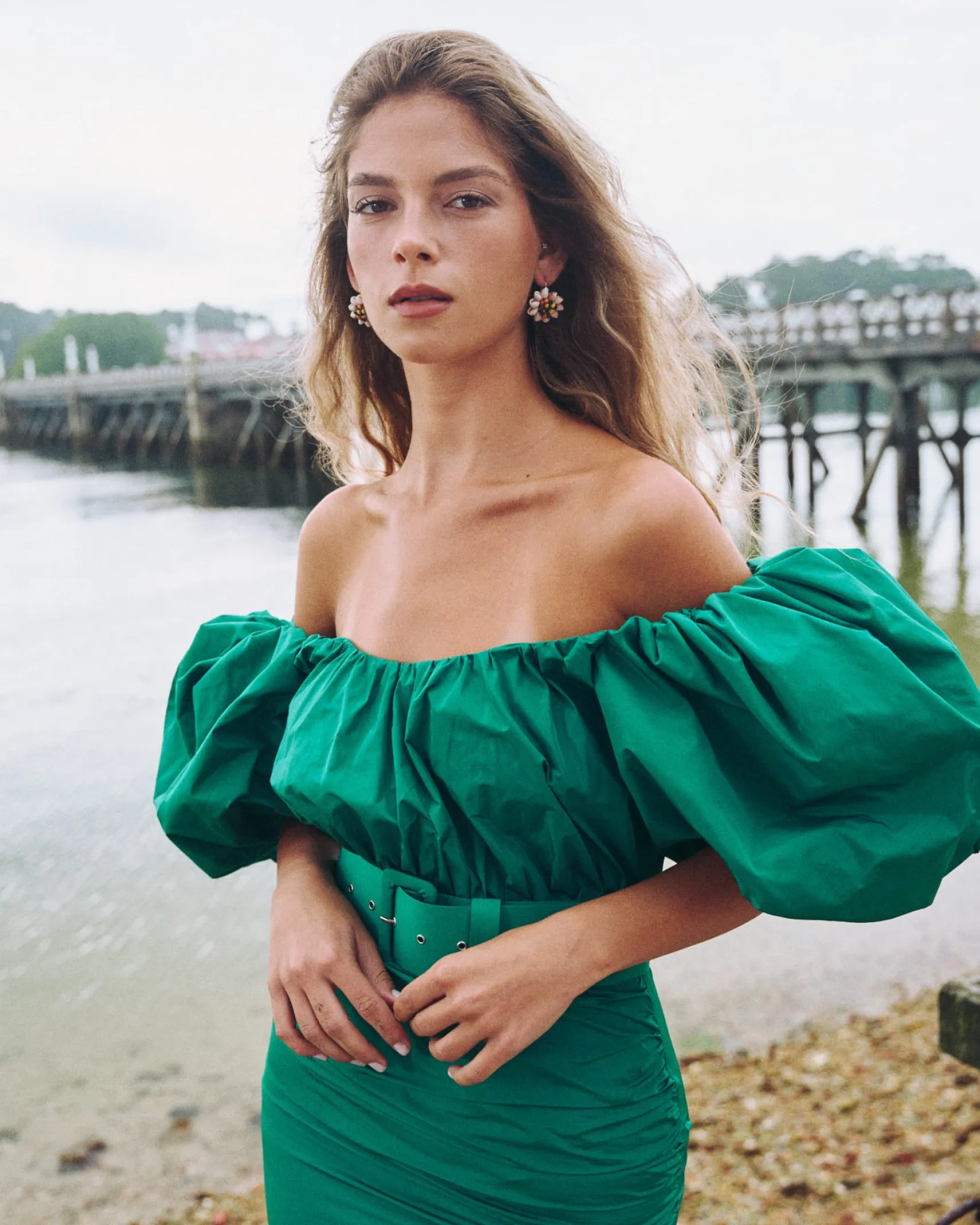 Miphai Vestido Midi Sabela Verde