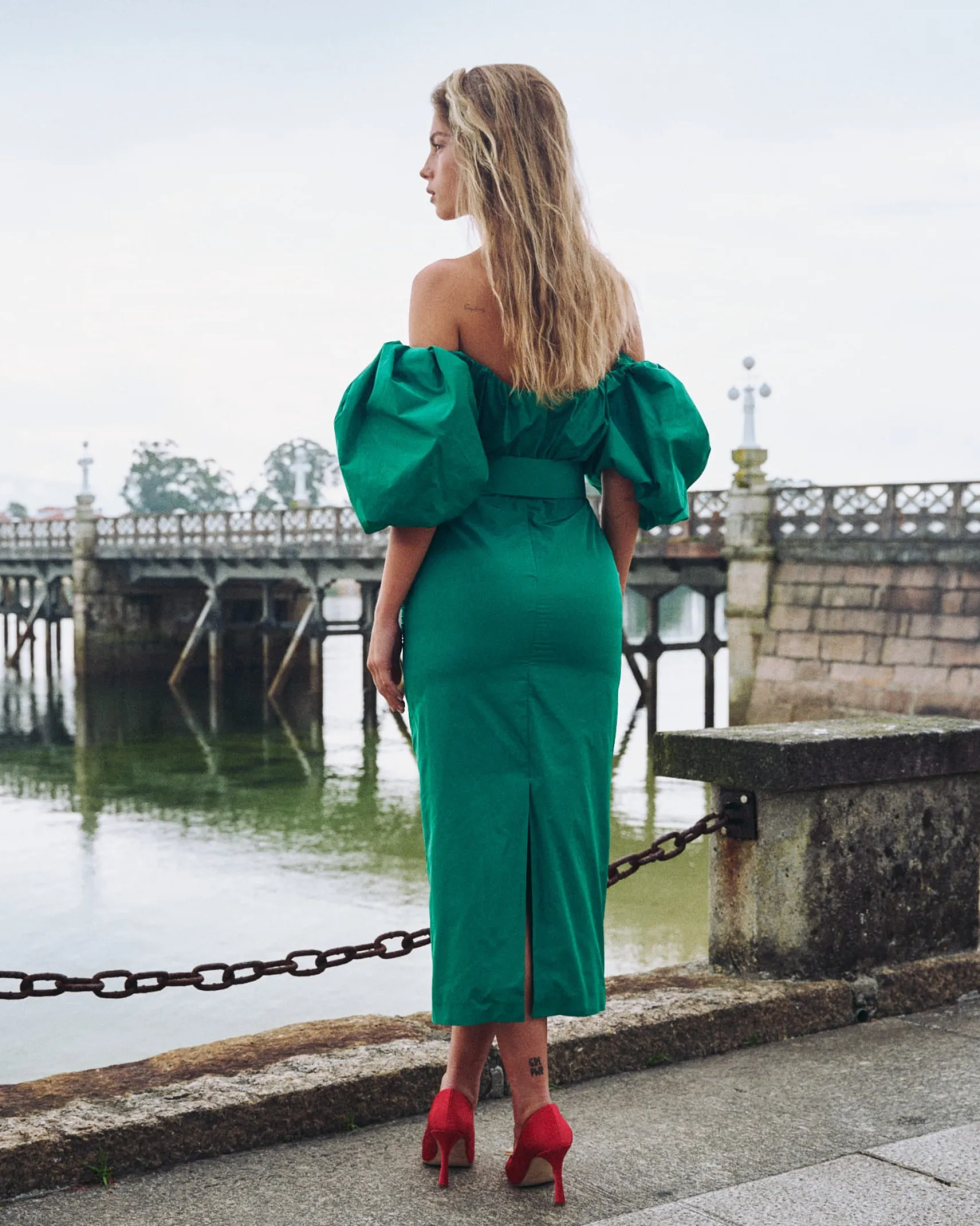 Miphai Vestido Midi Sabela Verde