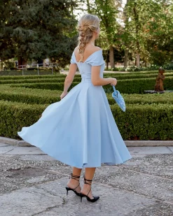 Miphai Vestido Musca Celeste