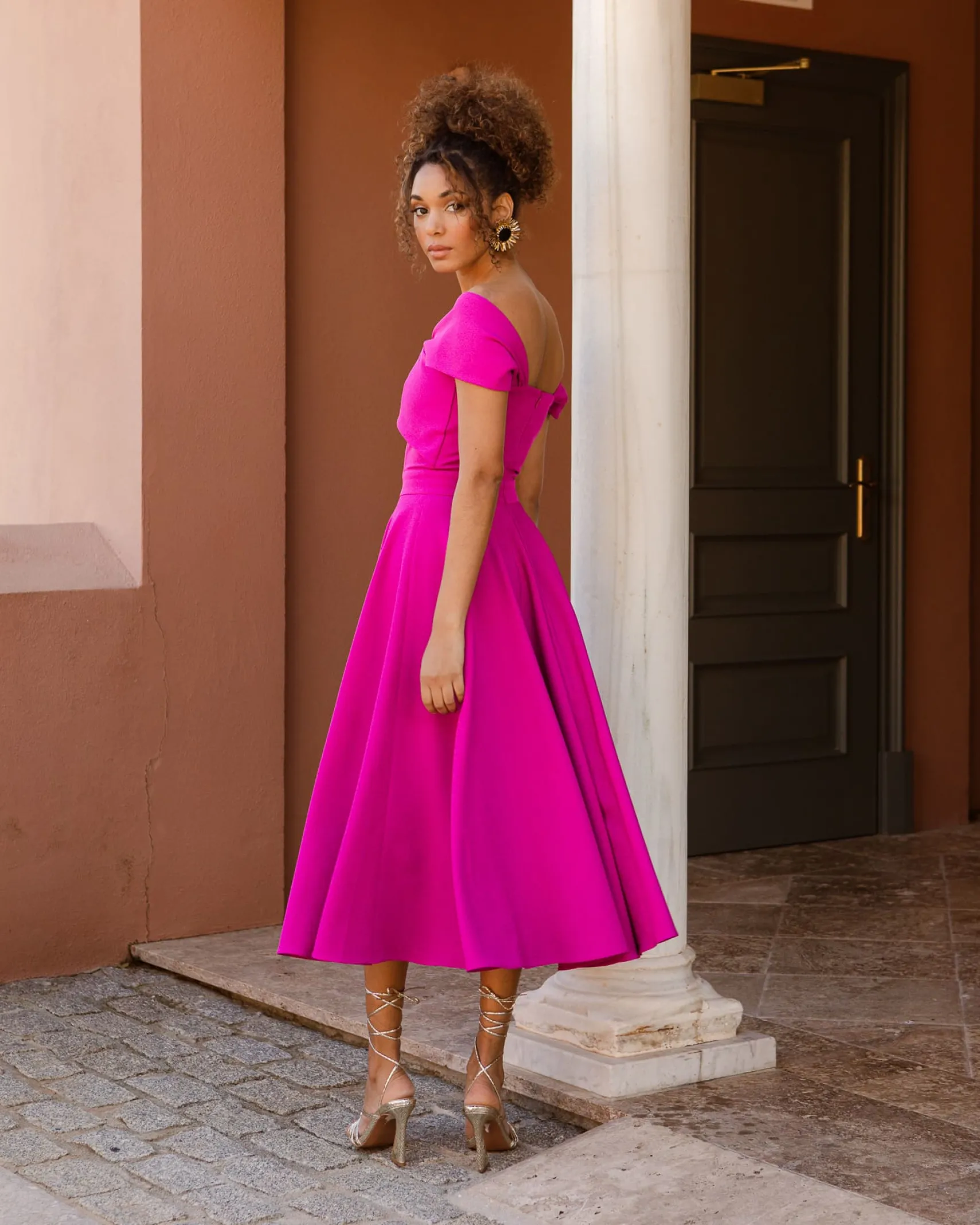Miphai Vestido Musca magenta