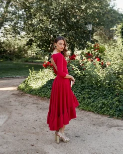 Miphai Vestido París Rojo